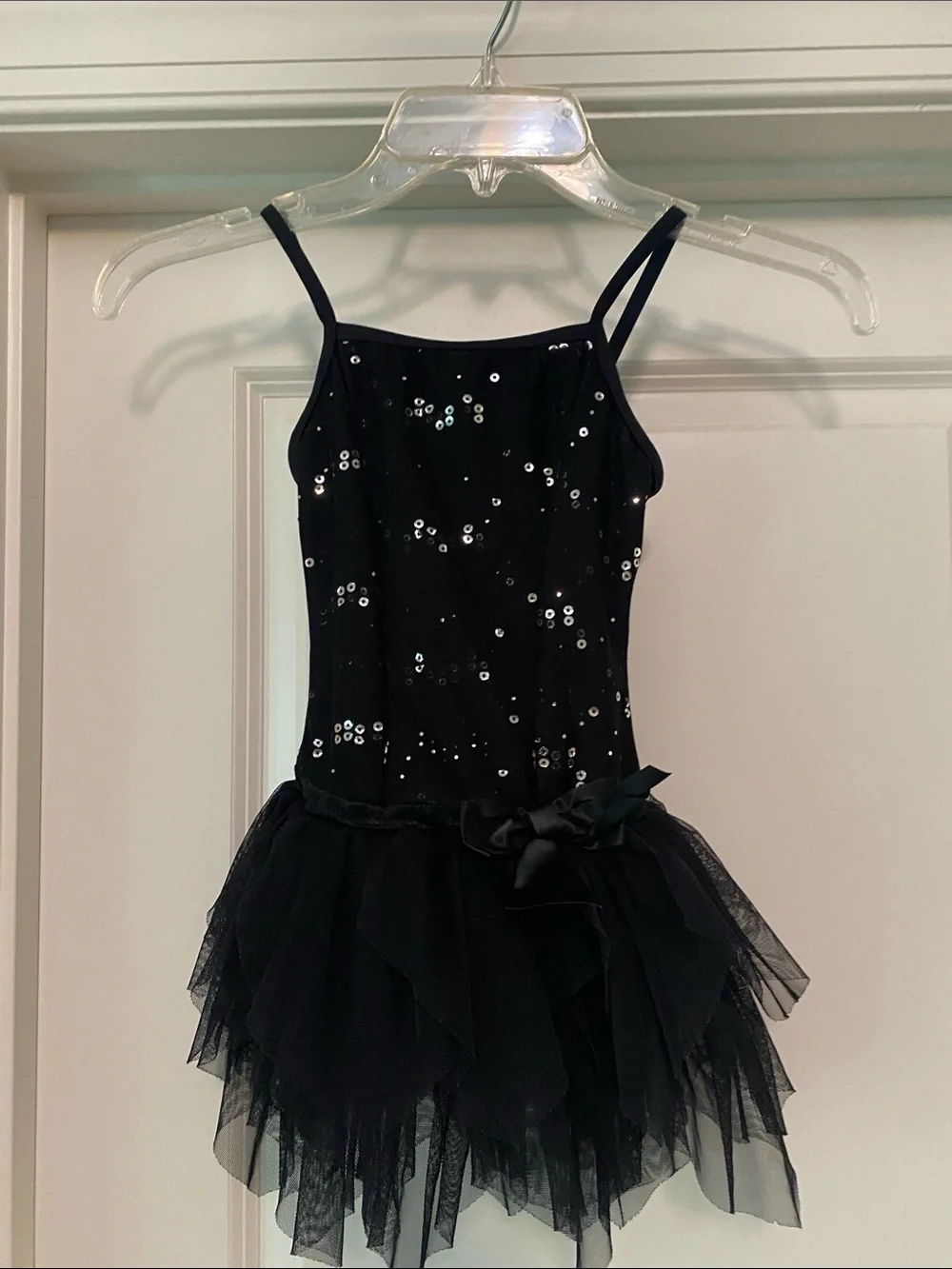 Capezio Black Sequin Tutu Dress with Bow